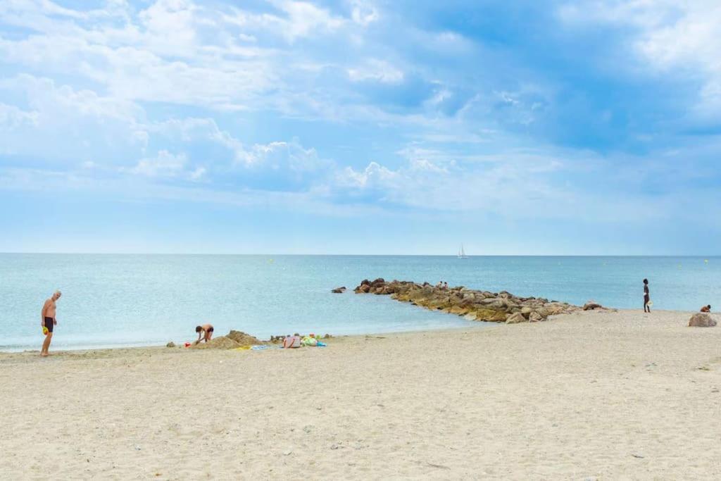 Appart 5P Terrasse Sud Vue Mer, Acces Direct Plage Frontignan Extérieur photo